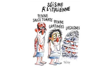 Amatrice contro Charlie Hebdo: il Comune querela il settimanale francese