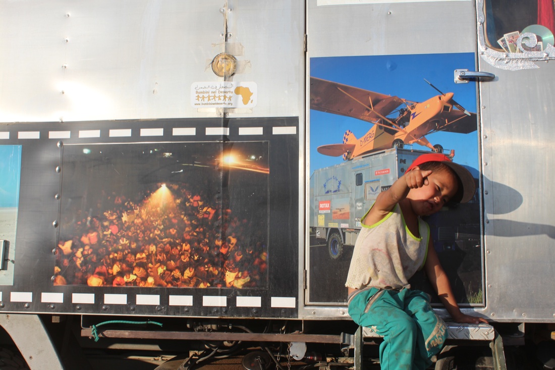 Che bello il camion che diventa cinema!