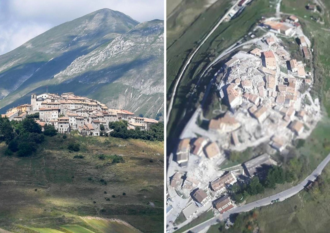 Terremoto: a Castelluccio di Norcia, il paese che non c’è più Terremoto: a Castelluccio di Norcia, il paese che non c’è più