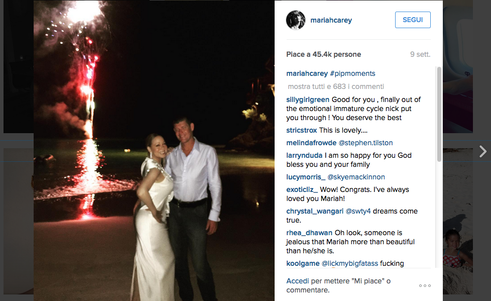 Mariah Carey non si sposa più Mariah Carey non si sposa più