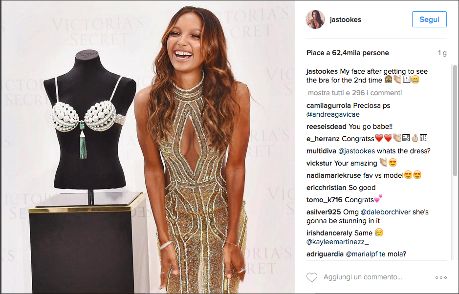 Sarà Jasmine Tookes a indossare il reggiseno da tre milioni di dollari Sarà Jasmine Tookes a indossare il reggiseno da tre milioni di dollari