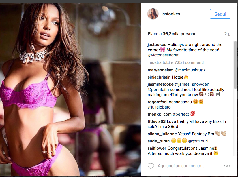 Sarà Jasmine Tookes a indossare il reggiseno da tre milioni di dollari Sarà Jasmine Tookes a indossare il reggiseno da tre milioni di dollari