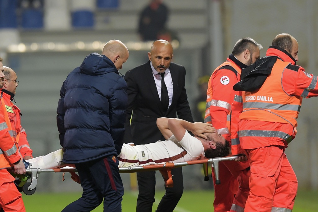 Roma, dramma Florenzi: rottura del crociato, 4-6 mesi di stop