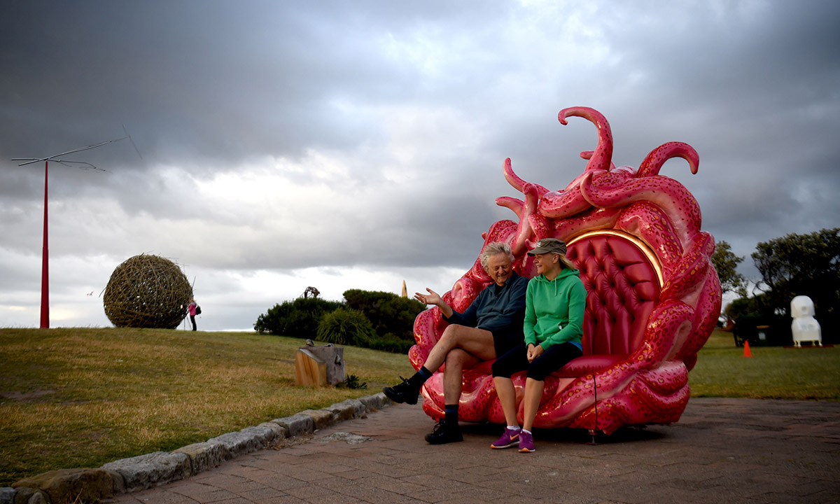Sculture in riva al mare a Sydney – Foto