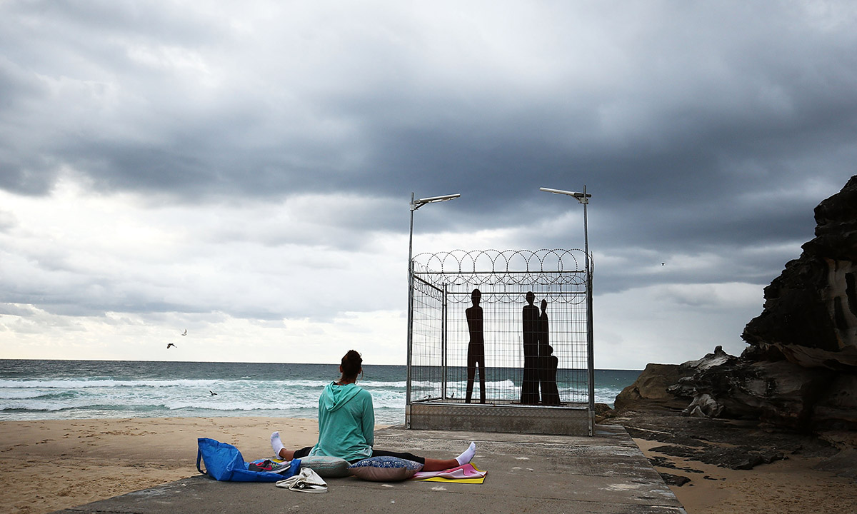 Sculture in riva al mare a Sydney – Foto