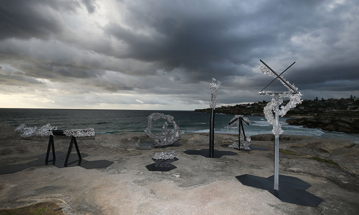 Sculture in riva al mare a Sydney – Foto
