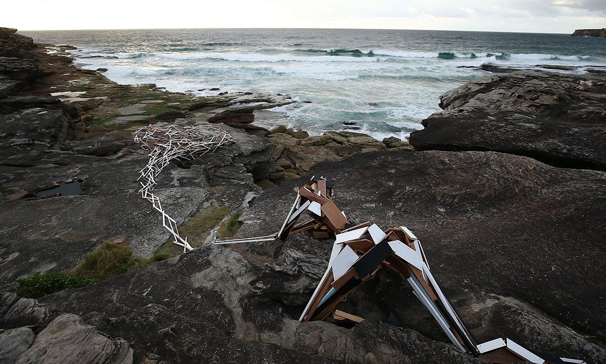 Sculture in riva al mare a Sydney – Foto
