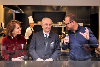 Riso e oro, lo showcooking del maestro Gualtiero Marchesi