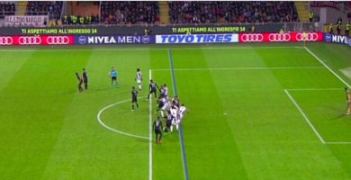 Milan-Juventus: gol regolare annnulato a Pjanic | video