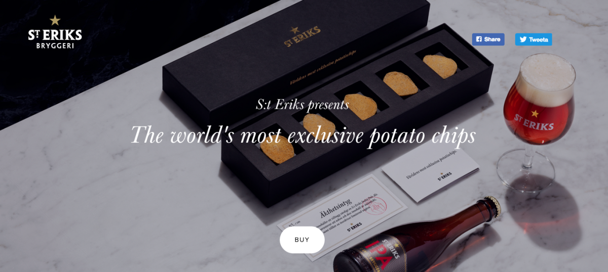 Vengono dalla Svezia le più costose patatine del mondo Vengono dalla Svezia le più costose patatine del mondo