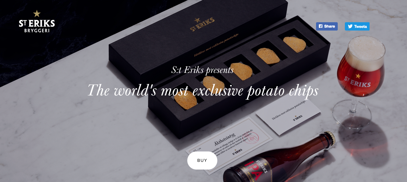 Vengono dalla Svezia le più costose patatine del mondo Vengono dalla Svezia le più costose patatine del mondo