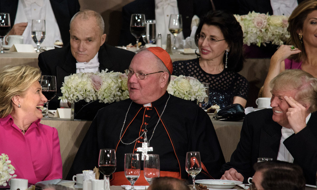 USA, Clinton e Trump alla “cena ironica” col cardinale Nolan
