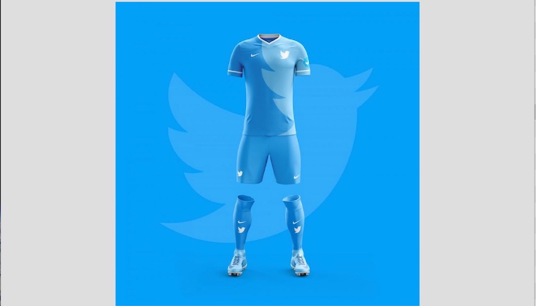 Ecco le divise da calcio di Facebook e Twitter