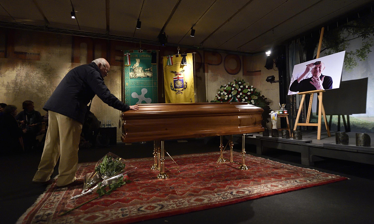 Dario Fo, l’ultimo saluto al premio Nobel