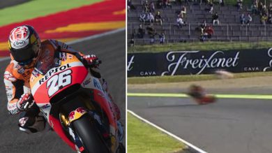 Moto Gp, brutto incidente per Pedrosa: clavicola rotta, deve operarsi