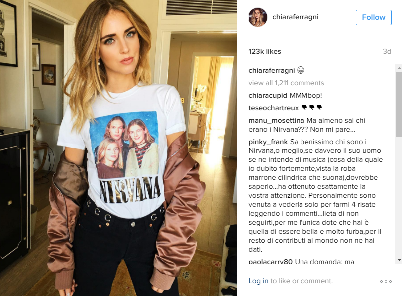 Chiara Ferragni vs Curtney Love: la lite diventa “social” Chiara Ferragni vs Curtney Love: la lite diventa “social”