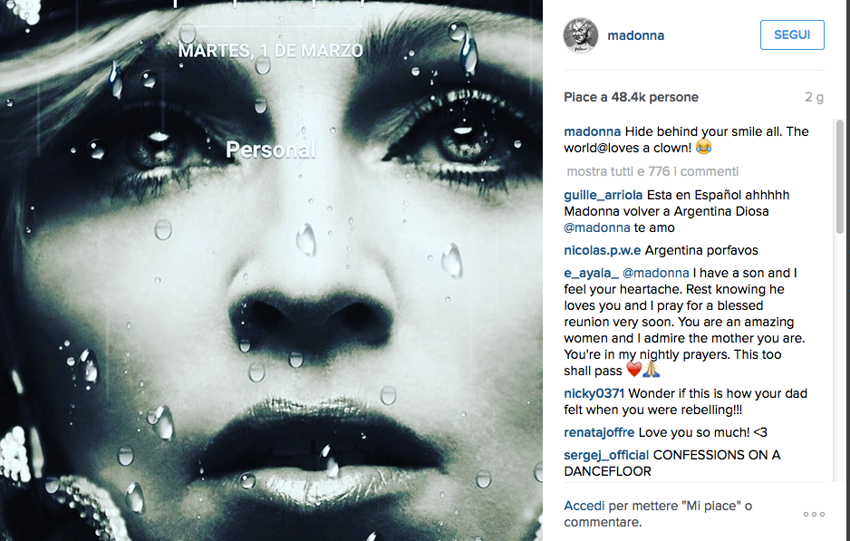 Lourdes: selfie hot per la figlia di Madonna