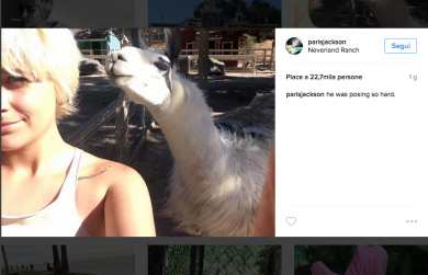 Paris Jackson in visita a Neverland