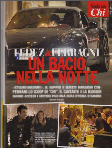 Fedez e Chiara Ferragni, il bacio della verità