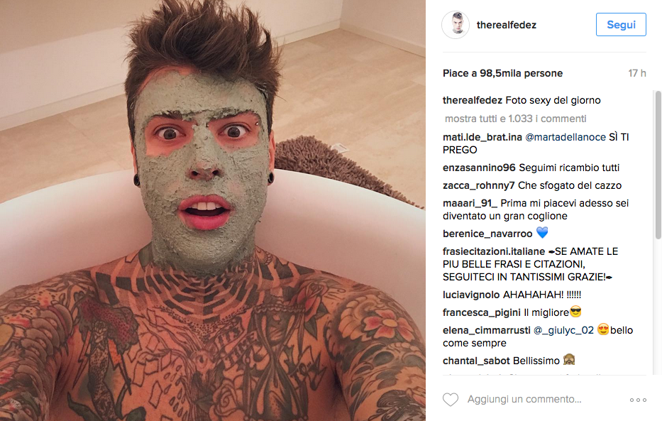 Fedez e Chiara Ferragni, il bacio della verità