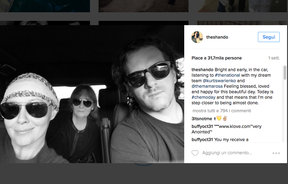 Shannen Doherty contro il cancro con l’amore Shannen Doherty contro il cancro con l’amore