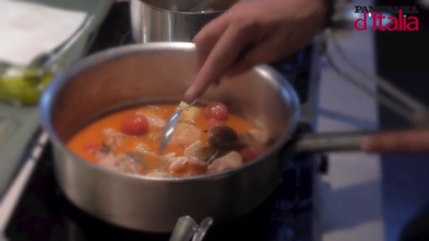 Videoricetta: la zuppetta di pesce e cous cous di Luigi Pomata
