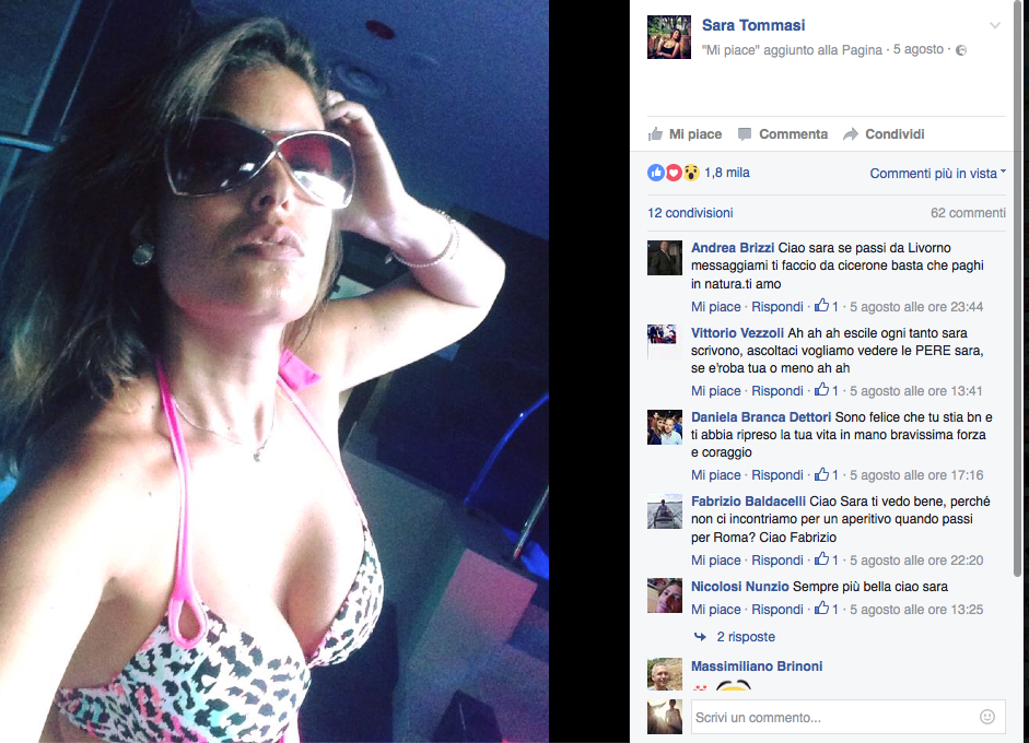 Sara Tommasi: “Sto bene, ora sogno l’Isola dei famosi” Sara Tommasi: “Sto bene, ora sogno l’Isola dei famosi”