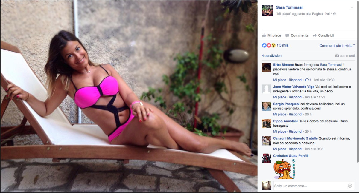 Sara Tommasi: “Sto bene, ora sogno l’Isola dei famosi” Sara Tommasi: “Sto bene, ora sogno l’Isola dei famosi”