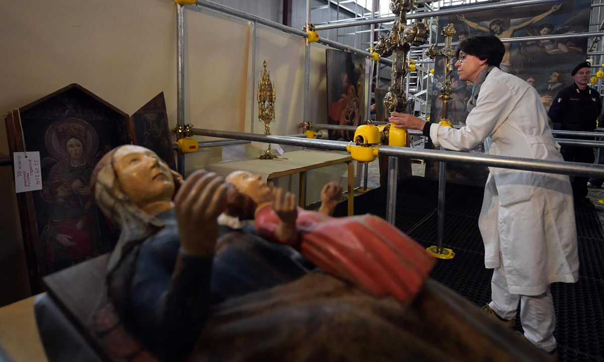 Terremoto Centro Italia: opere d’arte ferite in restauro a Cittaducale Terremoto Centro Italia: opere d’arte ferite in restauro a Cittaducale