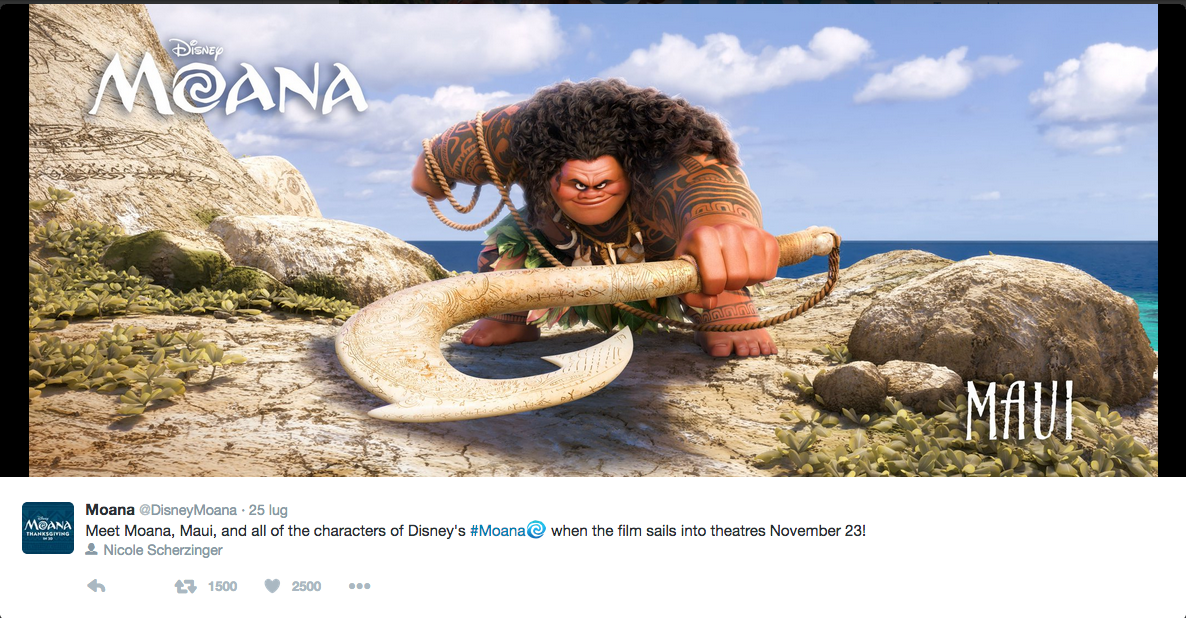 Disney Italia cambia il titolo alla pellicola d’animazione “Moana” Disney Italia cambia il titolo alla pellicola d’animazione “Moana”