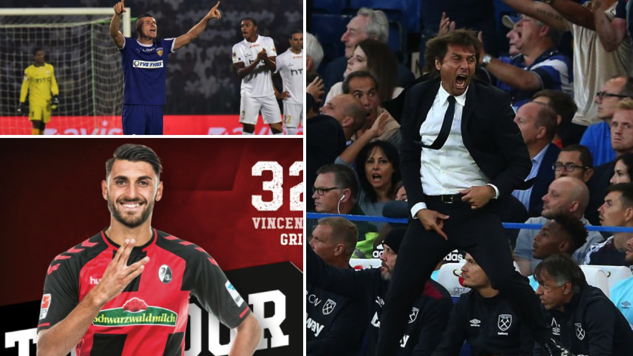 Italiani all’estero: Conte si prende la vetta della Premier, Succi-gol in India