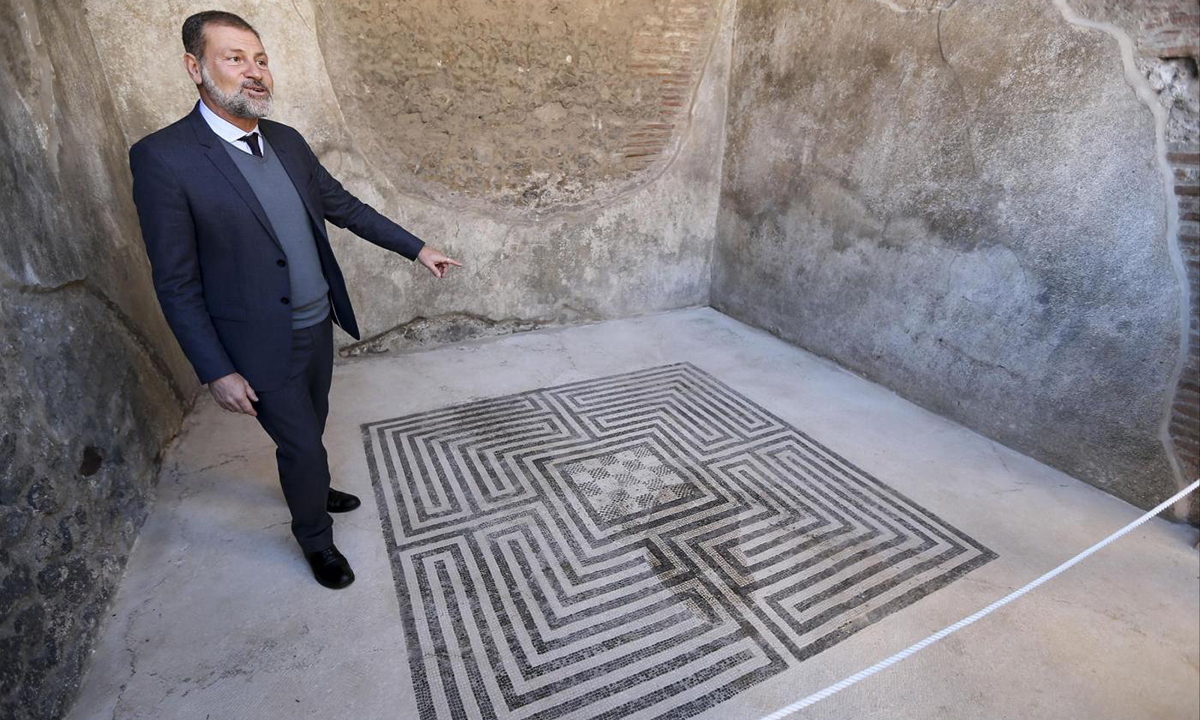 Pompei, apre la “Domus dei mosaici geometrici” – Foto