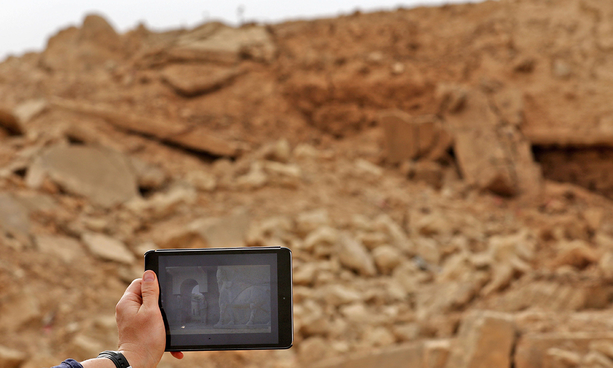 Iraq, le rovine assire di Nimrud distrutte dall’Isis – Foto