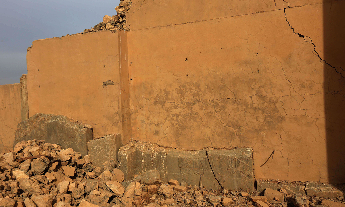 Iraq, le rovine assire di Nimrud distrutte dall’Isis – Foto
