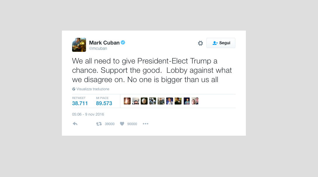 Donald Trump nuovo presidente USA: le reazioni del mondo dello sport Donald Trump nuovo presidente USA: le reazioni del mondo dello sport