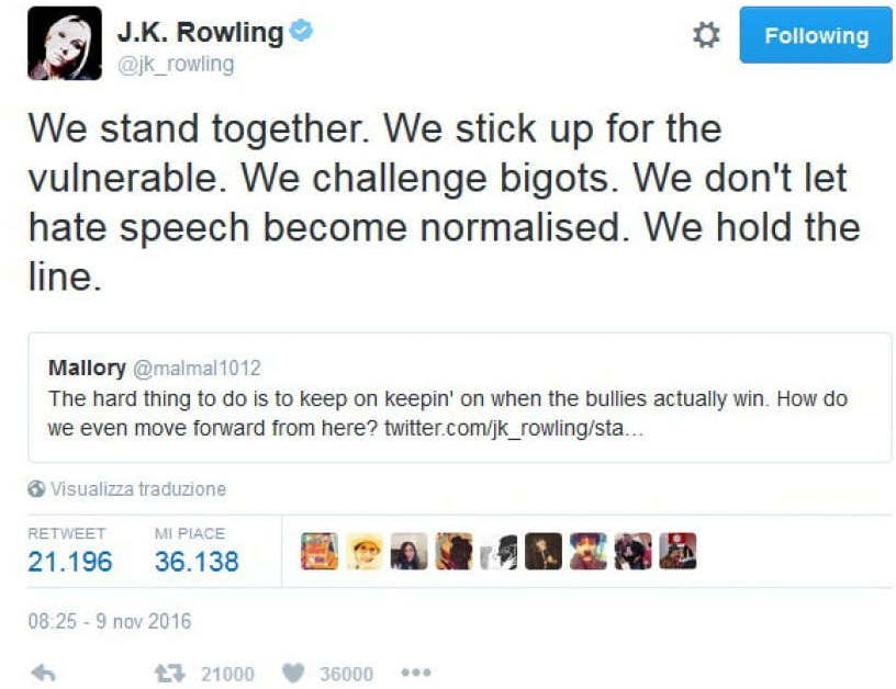 Trump presidente: le reazioni social dei vip Trump presidente: le reazioni social dei vip