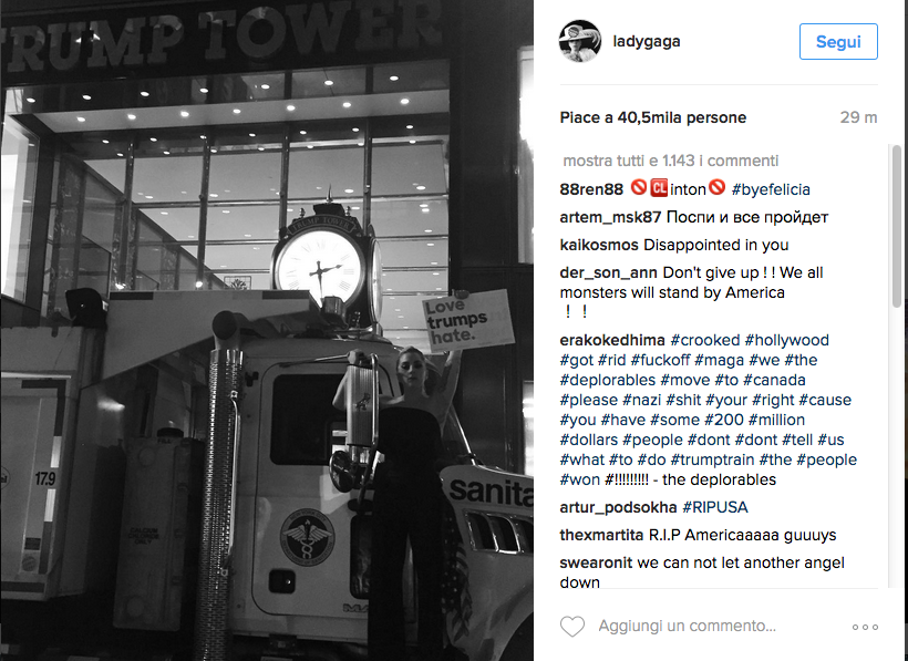 Trump presidente: le reazioni social dei vip Trump presidente: le reazioni social dei vip