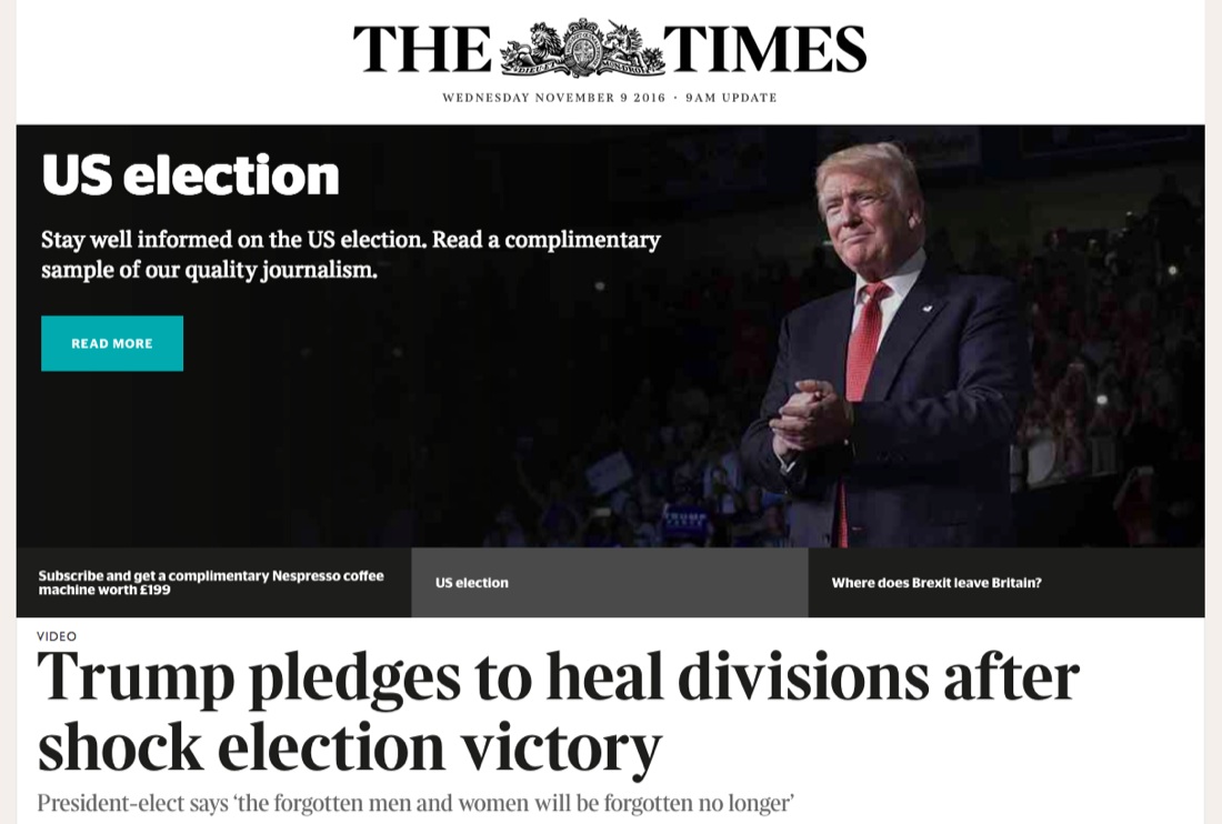 Donald Trump presidente: le reazioni della politica e della stampa internazionale Donald Trump presidente: le reazioni della politica e della stampa internazionale