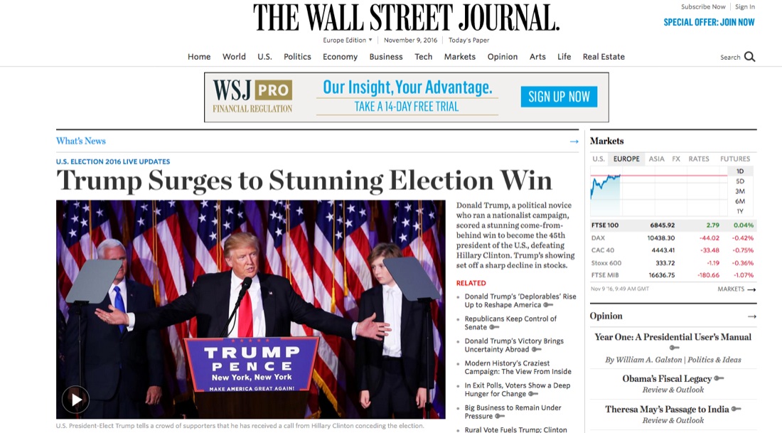 Donald Trump presidente: le reazioni della politica e della stampa internazionale Donald Trump presidente: le reazioni della politica e della stampa internazionale