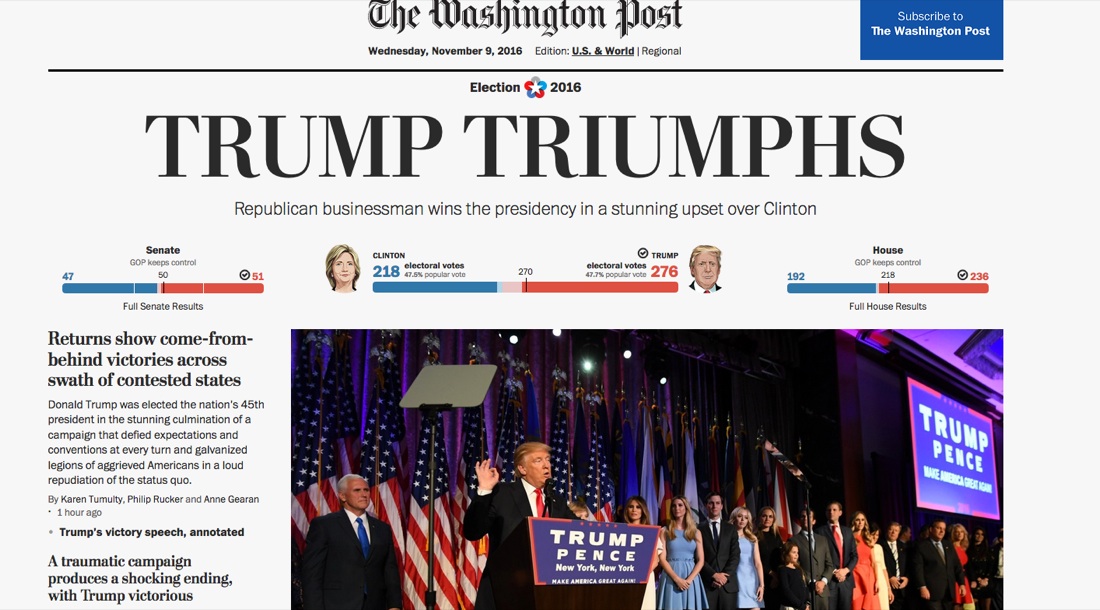 Donald Trump presidente: le reazioni della politica e della stampa internazionale Donald Trump presidente: le reazioni della politica e della stampa internazionale