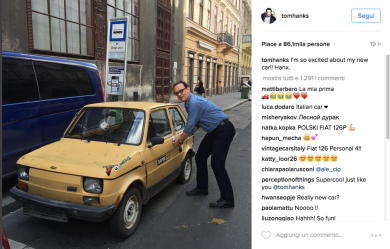 Tom Hanks e la passione italiana per le vecchie Fiat