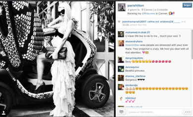 Paris Hilton in versione bondage conquista Instagram
