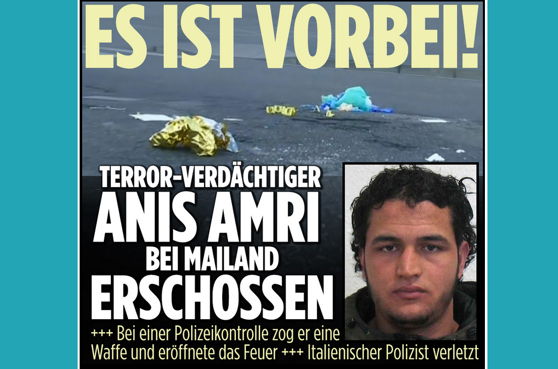 Anis Amri non aveva complici a Milano Anis Amri non aveva complici a Milano