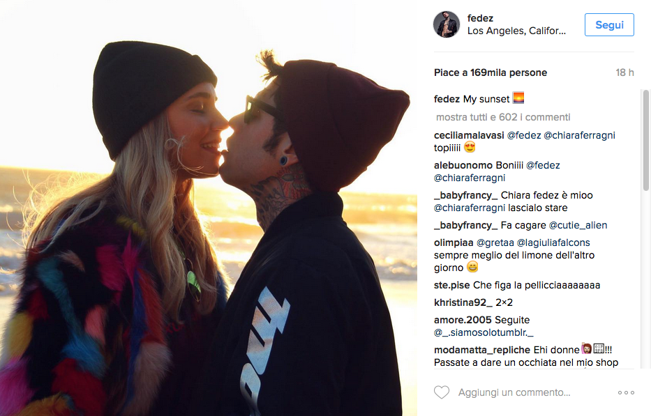 Fedez e Chiara Ferragni, Natale social su Instagram