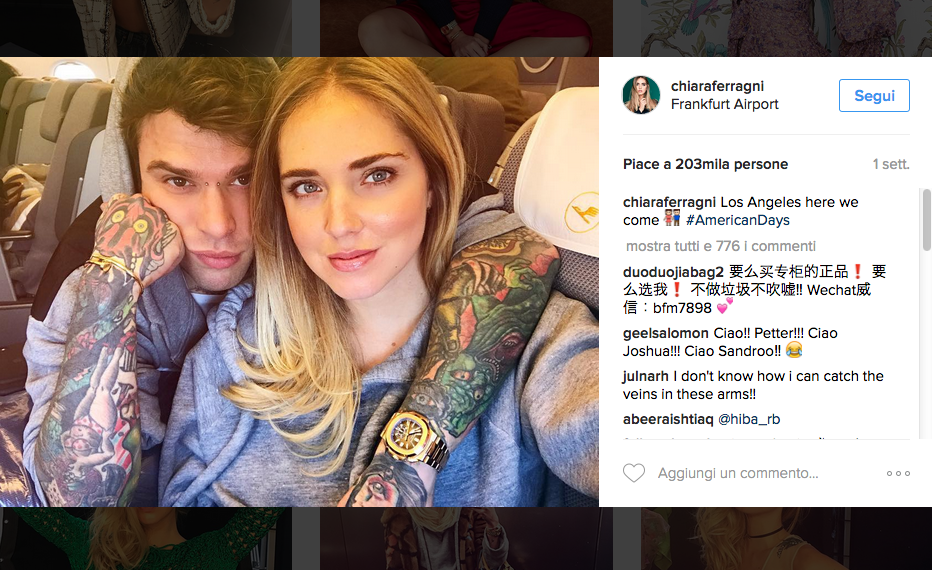 Fedez e Chiara Ferragni, Natale social su Instagram