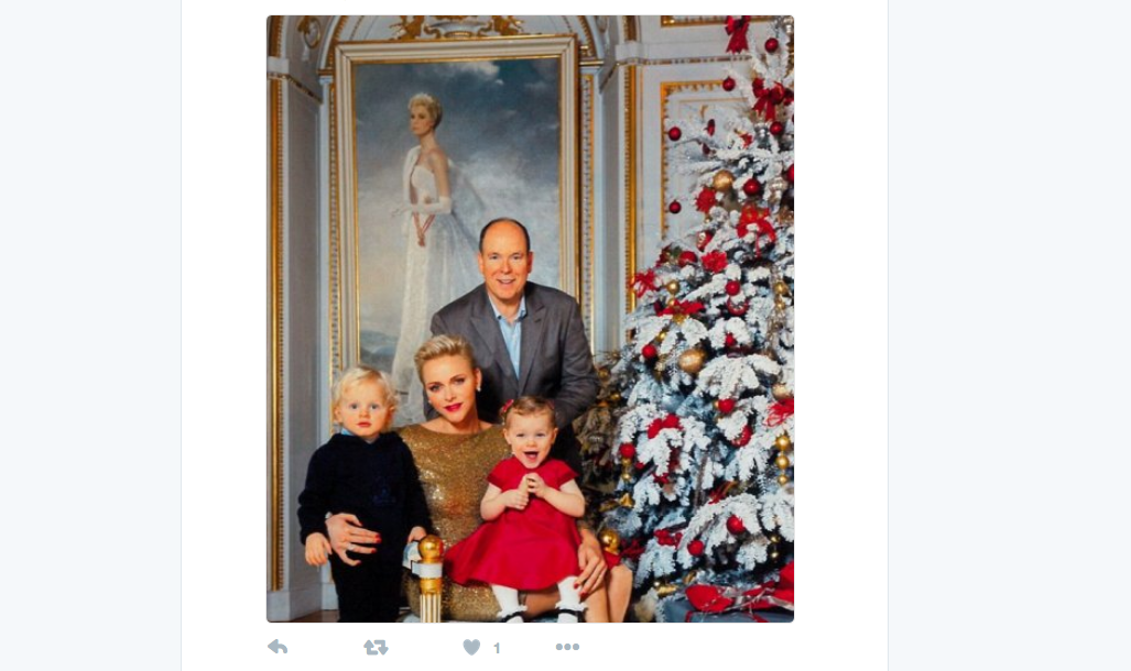 Gli auguri di Natale della famiglia reale di Monaco Gli auguri di Natale della famiglia reale di Monaco