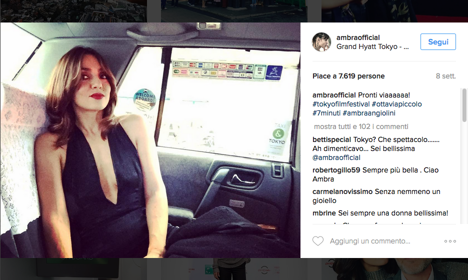 Ambra Angiolini minacciata per la denuncia del degrado Ambra Angiolini minacciata per la denuncia del degrado