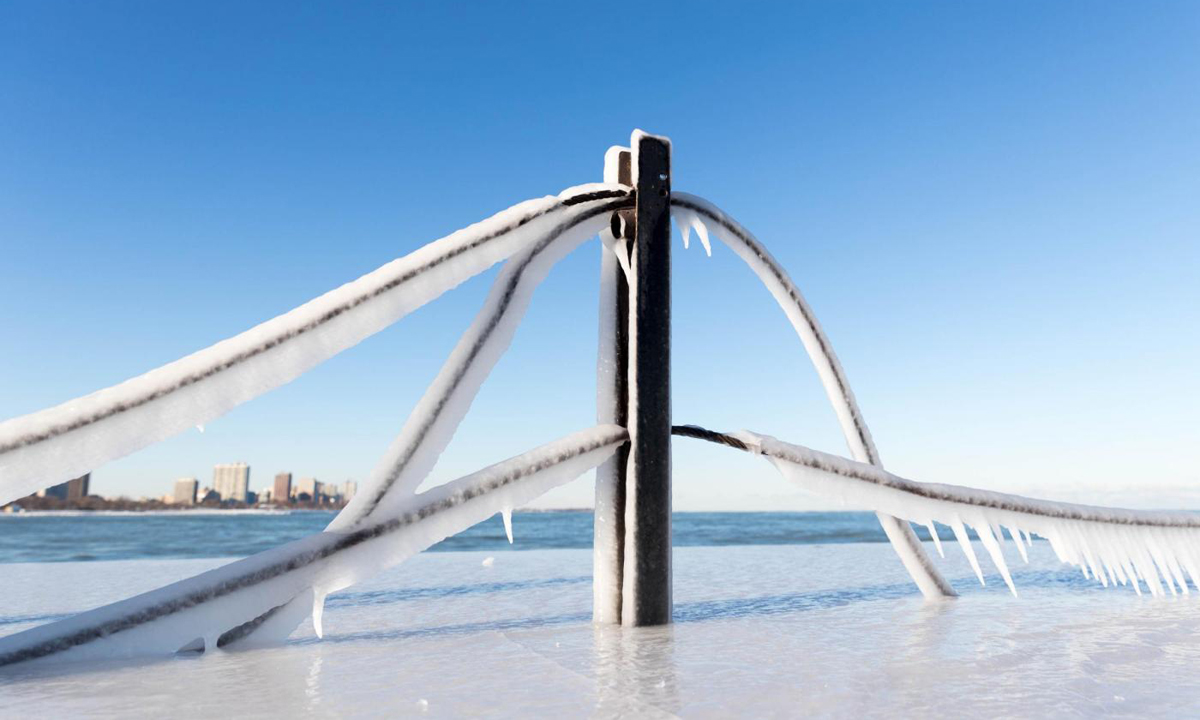 Il freddo polare a Chicago – Foto Il freddo polare a Chicago – Foto