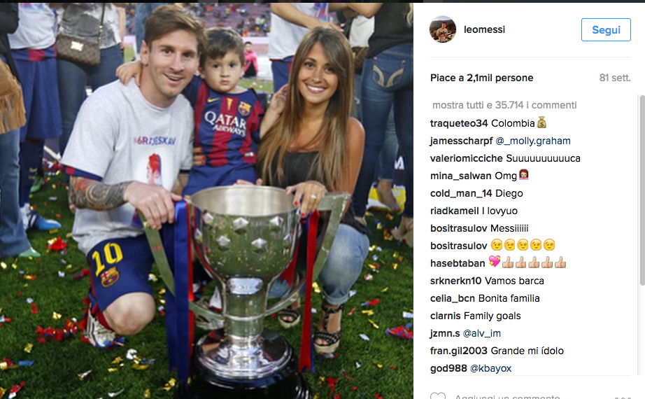 Lionel Messi e Antonella Roccuzzo sposi a giugno Lionel Messi e Antonella Roccuzzo sposi a giugno