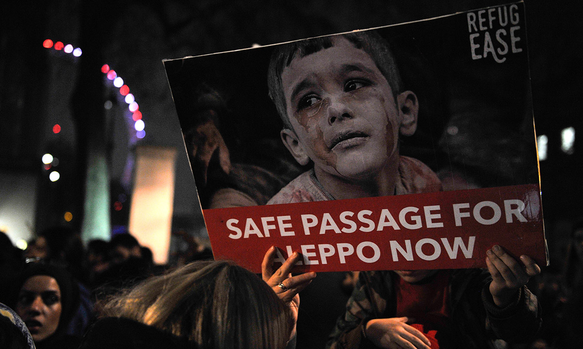 Assedio di Aleppo: le proteste nel mondo – Foto